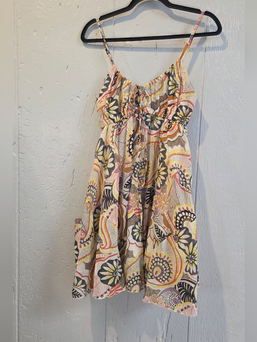 On Stage Australia Floral Print Summer Sundress in Yellow and Orange